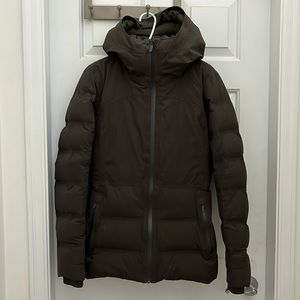 Lululemon Sleet to Street puffer winter jacket dark green size 6